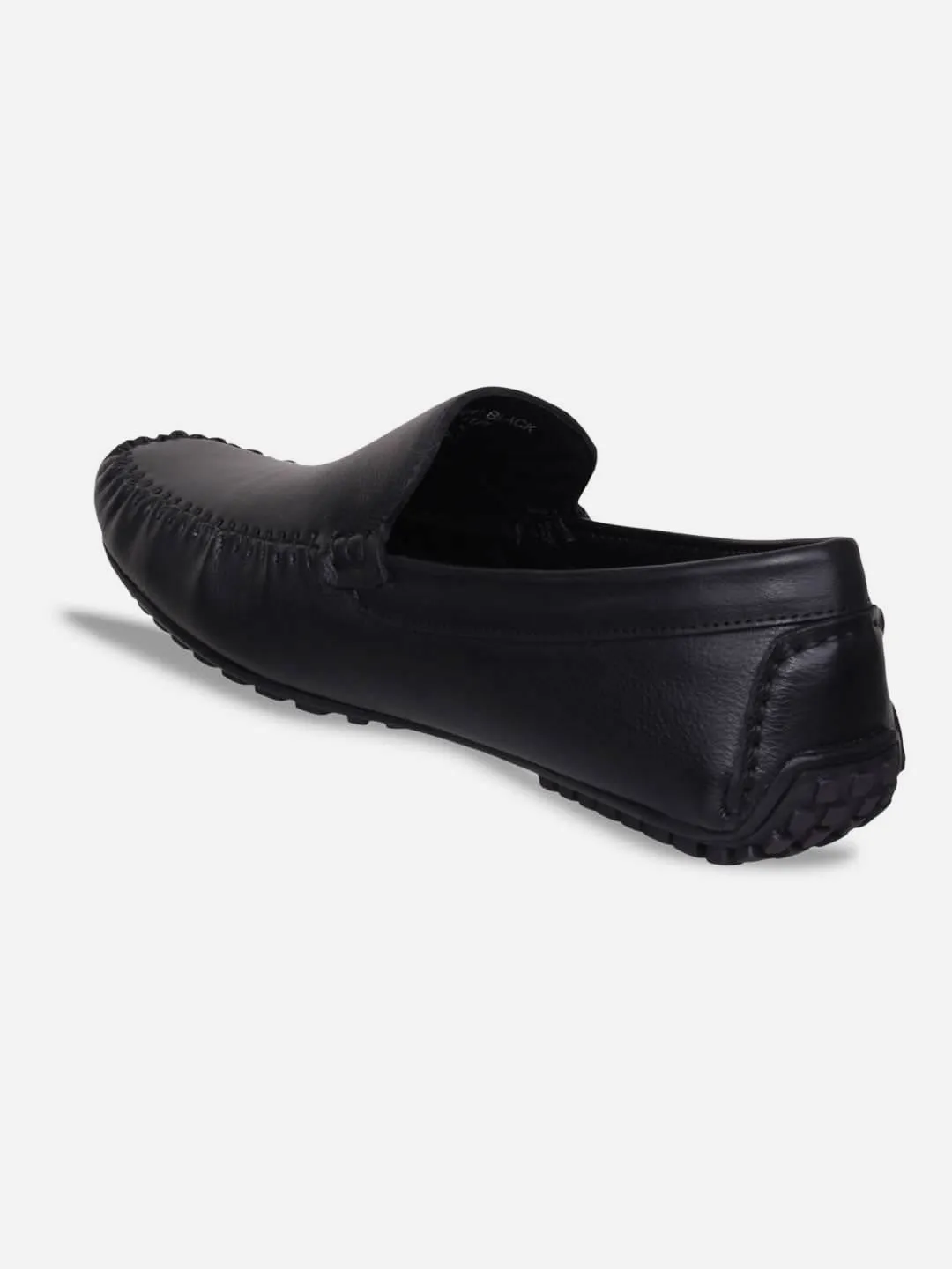 Men's Black Moc Toe Formal Loafer (ID1041)