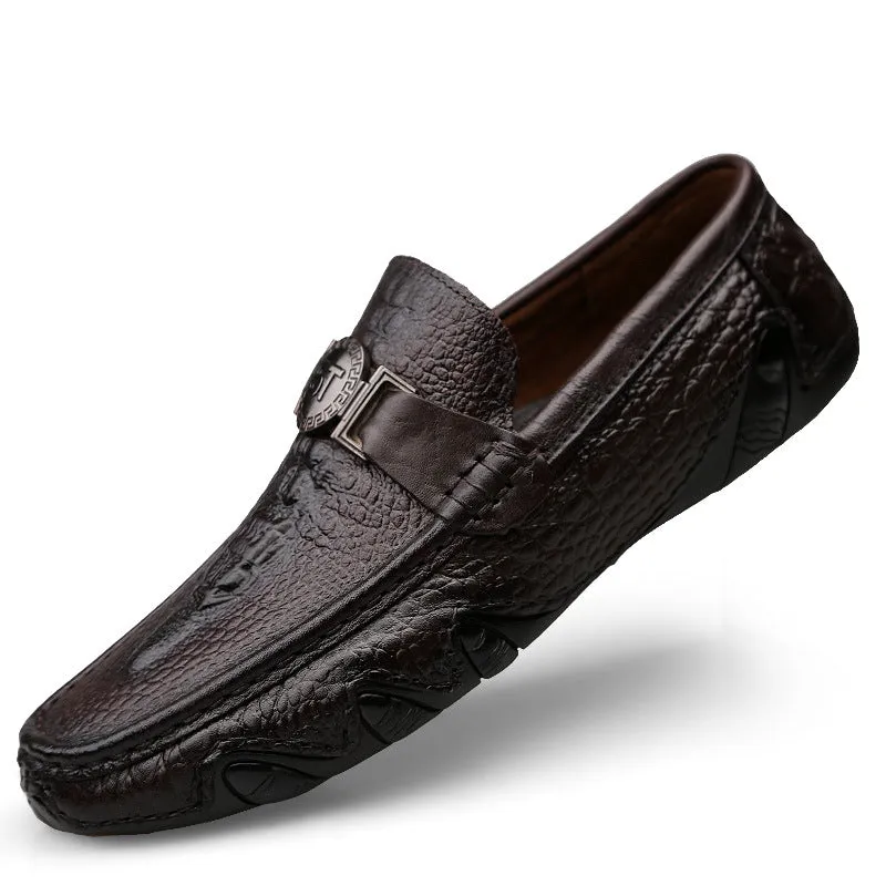 Men's Mocassin Patterned Casual Loafer Shoes