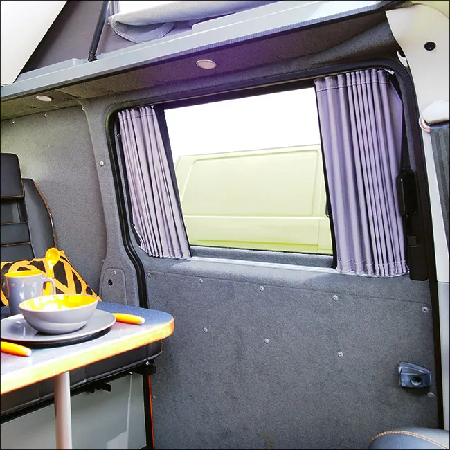 Mercedes Vito MK2 Bare-Metal Interior Premium 1 x Side Window Curtains Van-X