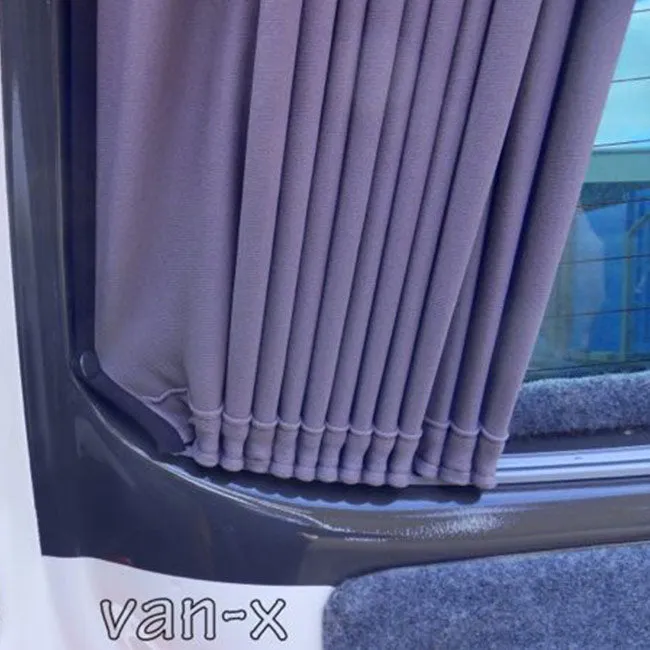 Mercedes Vito MK2 Bare-Metal Window Curtains Eco-Line - Black