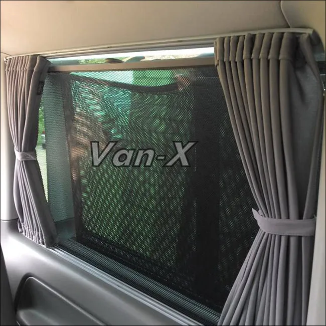 Mercedes Vito MK2 Bare-Metal Window Curtains Eco-Line - Black