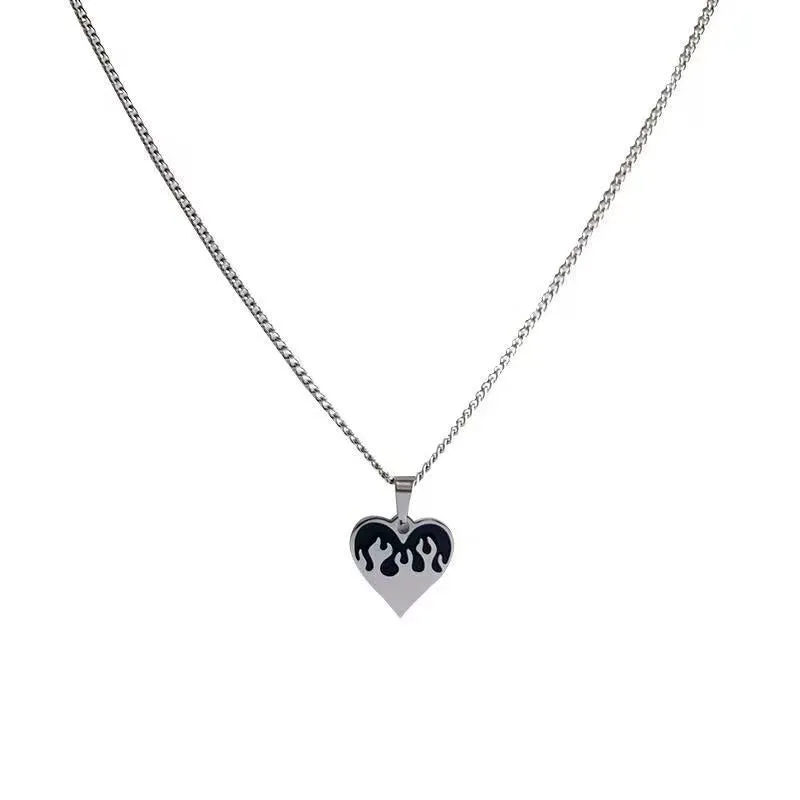 Midnight Love Silver Chain