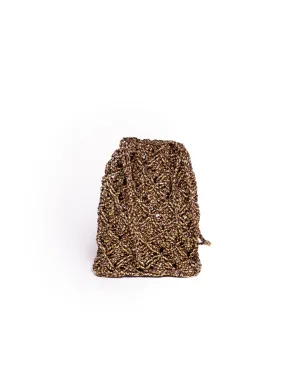 Moroccan macramé mini pouch