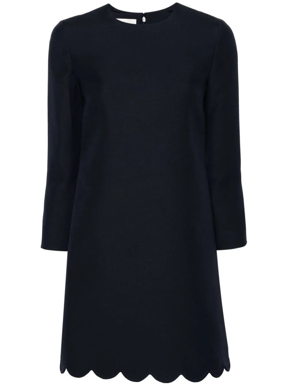 NAVY ML DRESS WITH GOLDEN BUTTONS