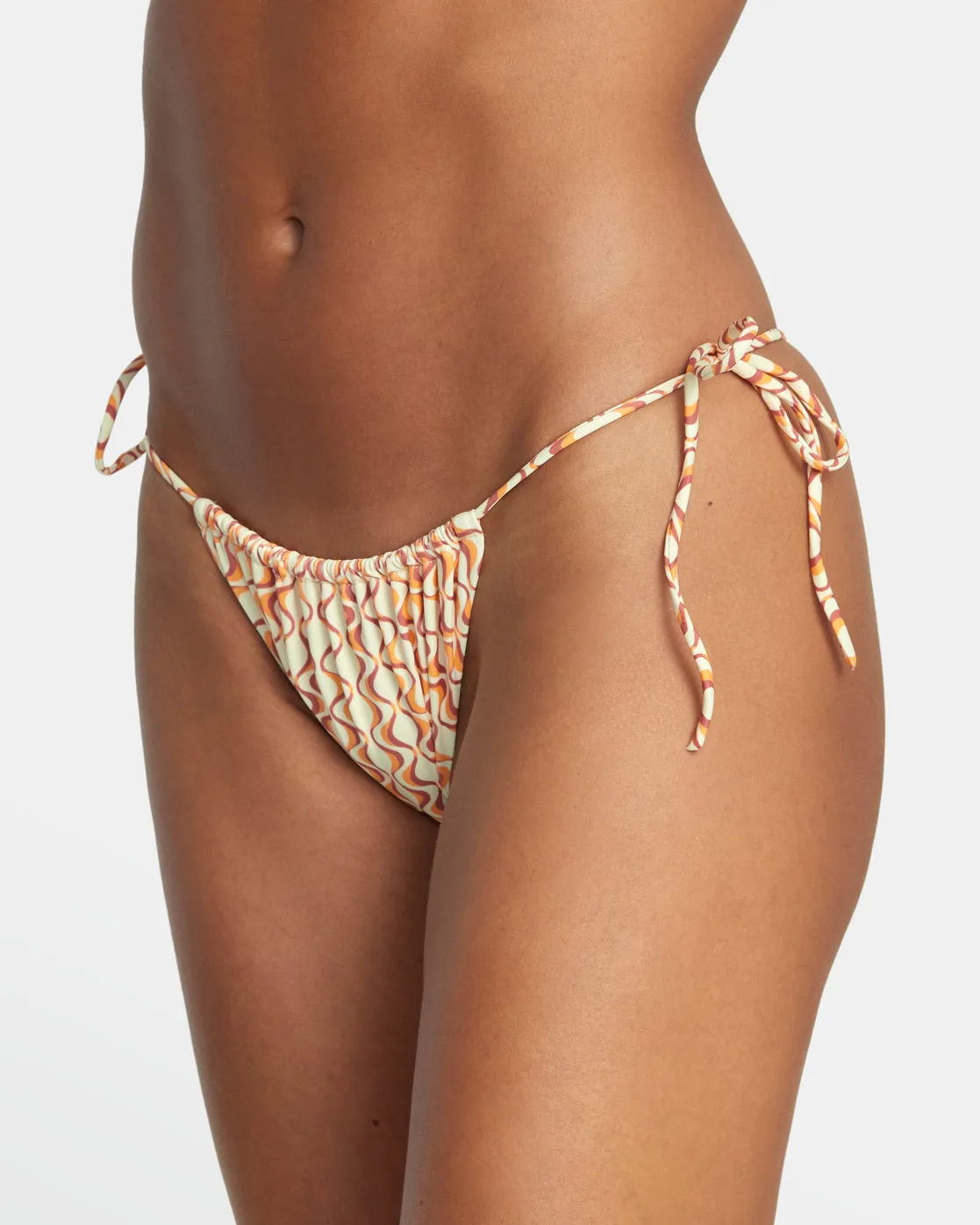 Optics Slide Tie Medium French Bikini Bottoms - Afterglow