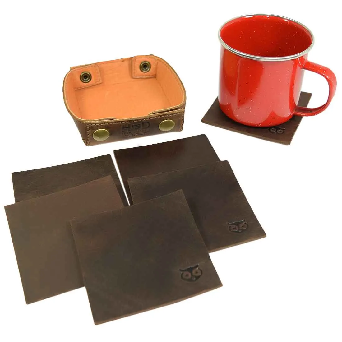 Owl Coaster Square Box Set (6-Pack)