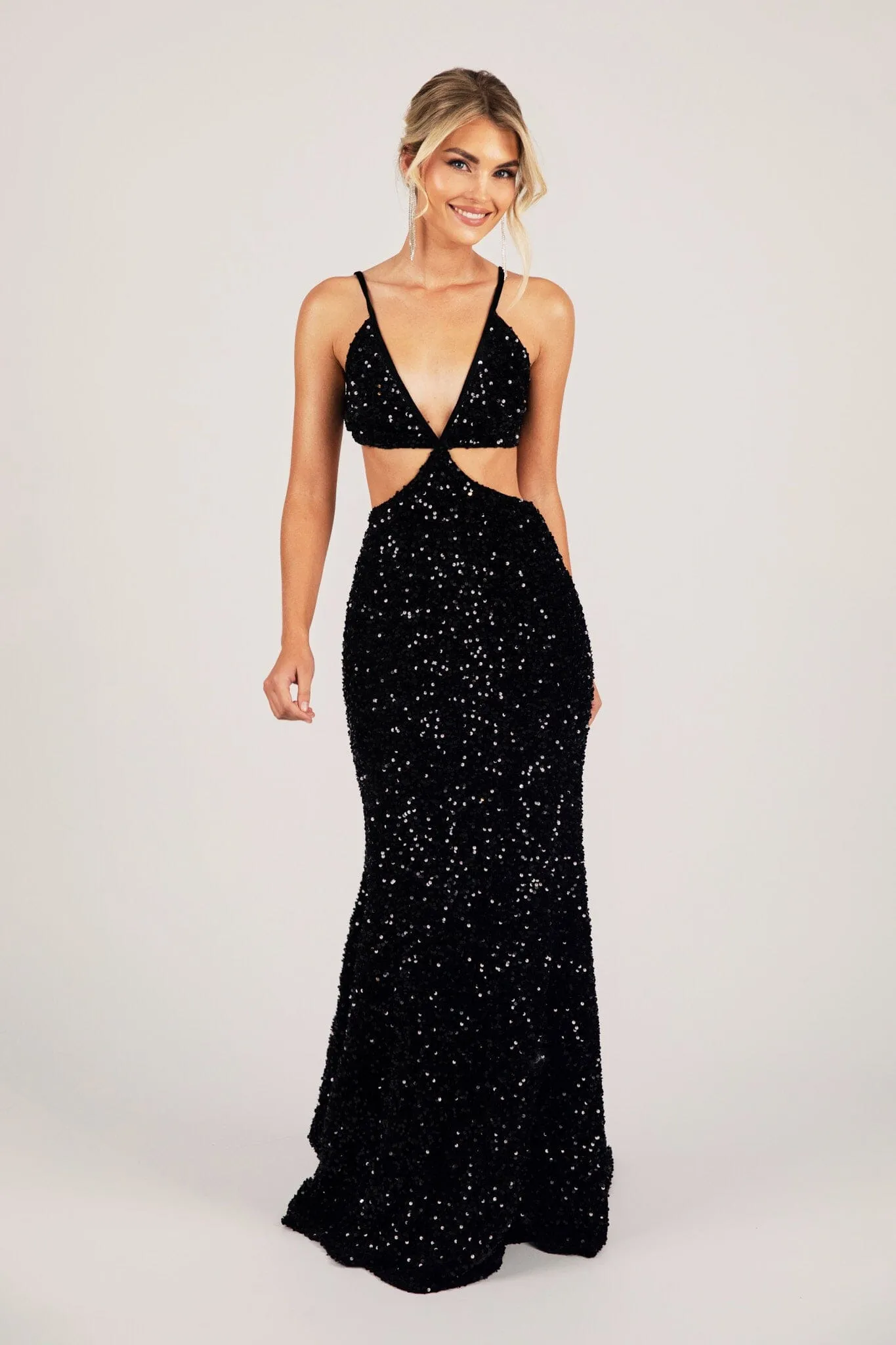 Parker Cut Out Gown - Black