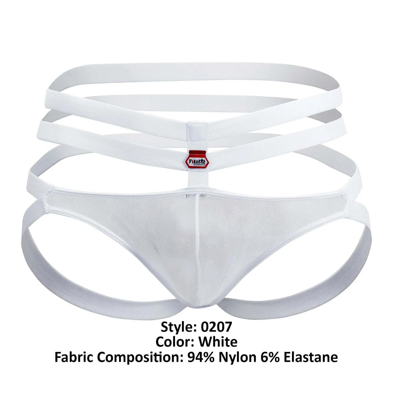 Pikante 0207 Partner Mesh Jockstrap White