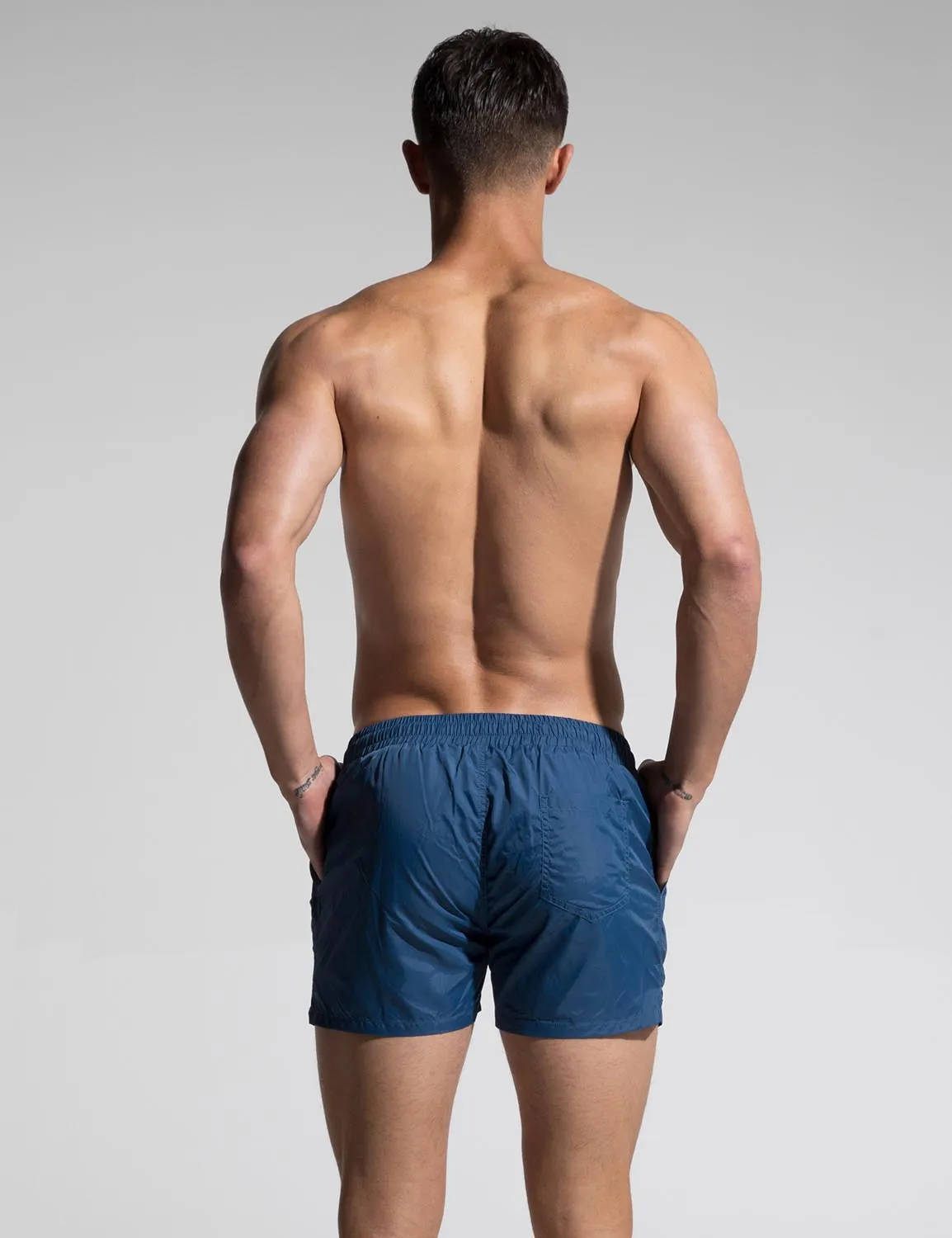 Quick-Dry Sport Swim Beach Surf Badge Shorts S609