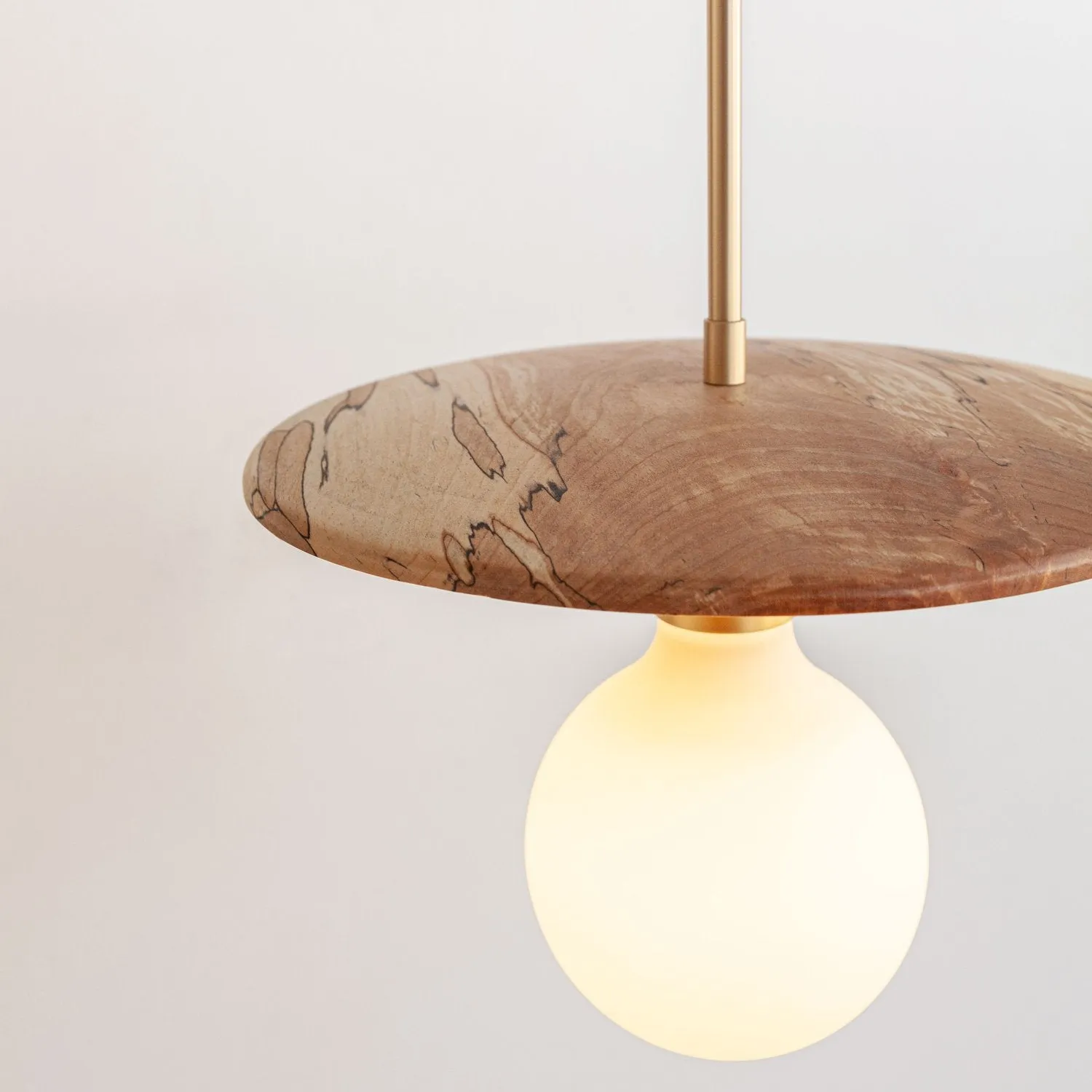 "Cara" Pendant Light - Spalted Beech