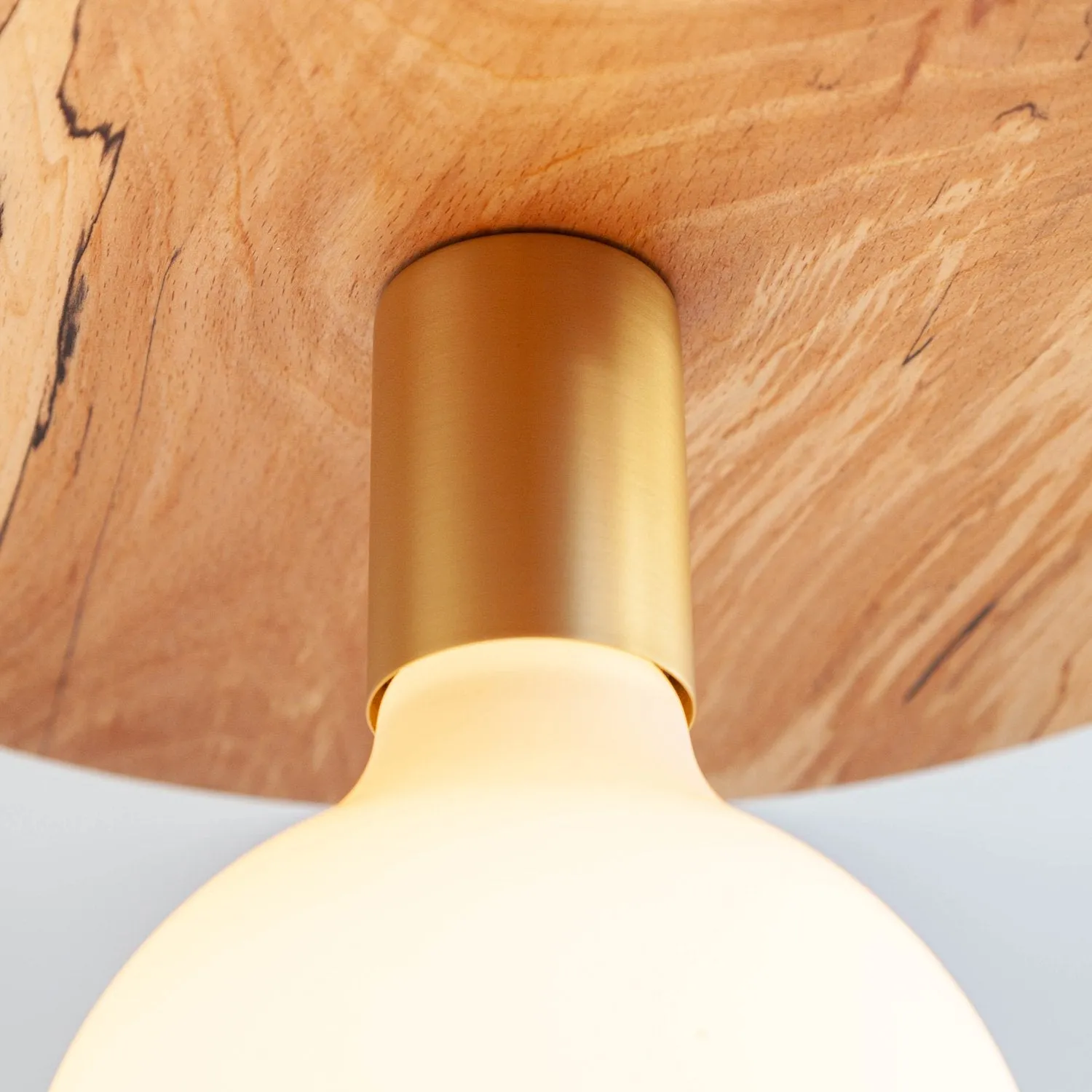 "Cara" Pendant Light - Spalted Beech