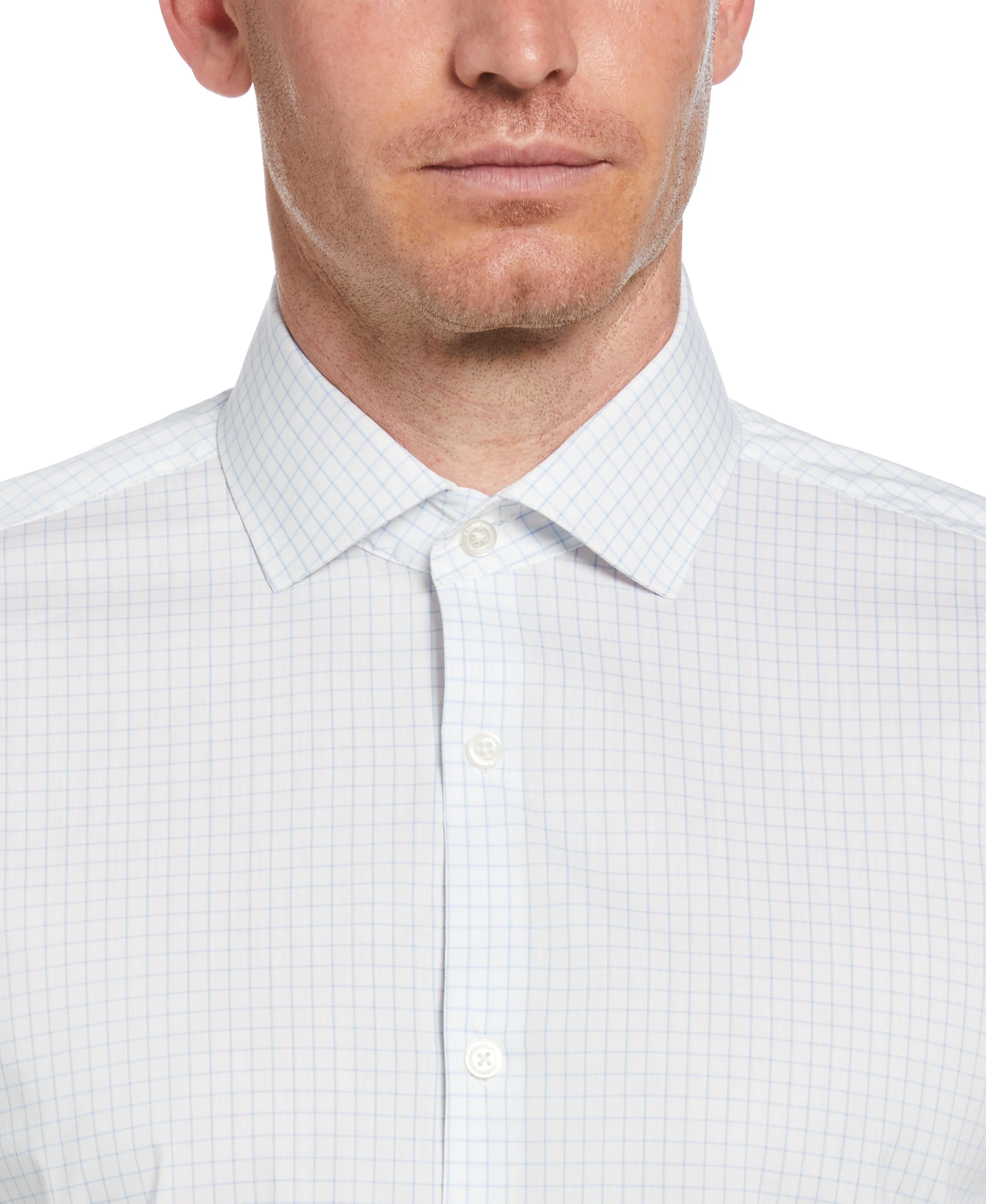 Slim Fit Check Print Dress Shirt