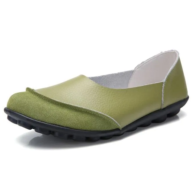 Soft Leather Women's Flats for Bunion