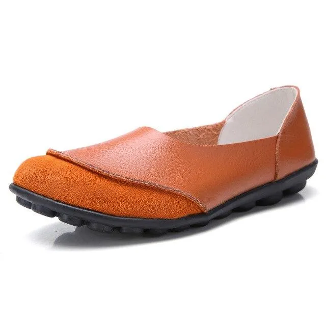 Soft Leather Women's Flats for Bunion