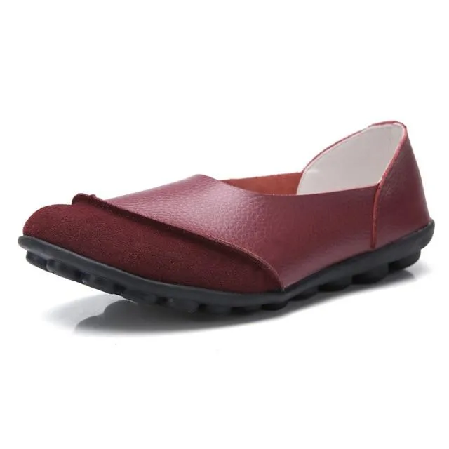 Soft Leather Women's Flats for Bunion