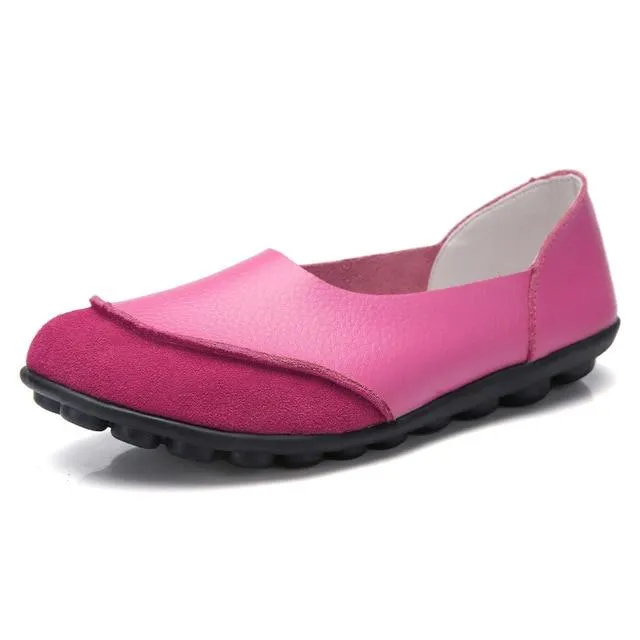 Soft Leather Women's Flats for Bunion