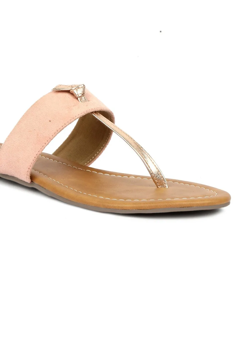 SOLES Pretty Pink Flat Sandals