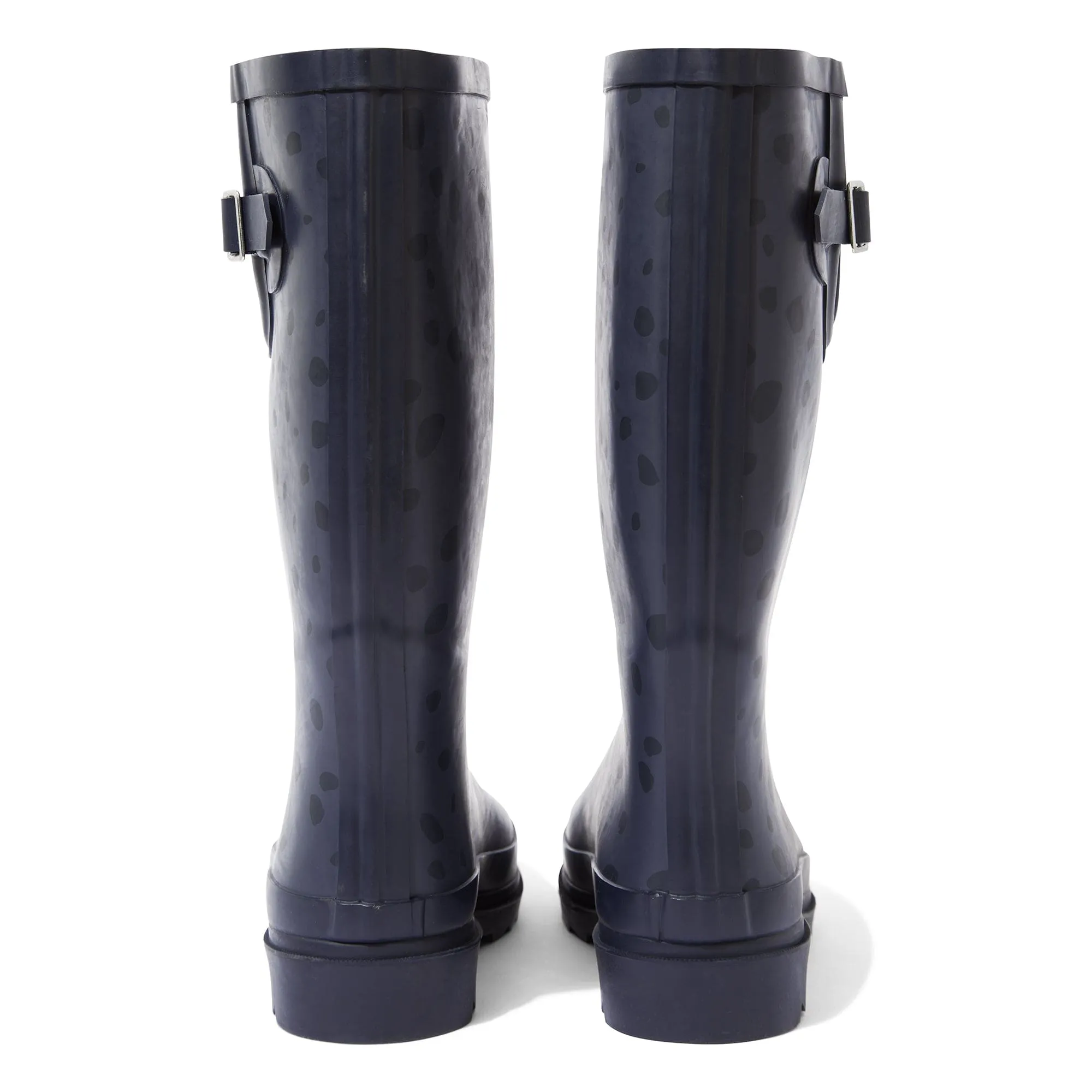 Splash Womens Wellies - Washed Blue Dalmation