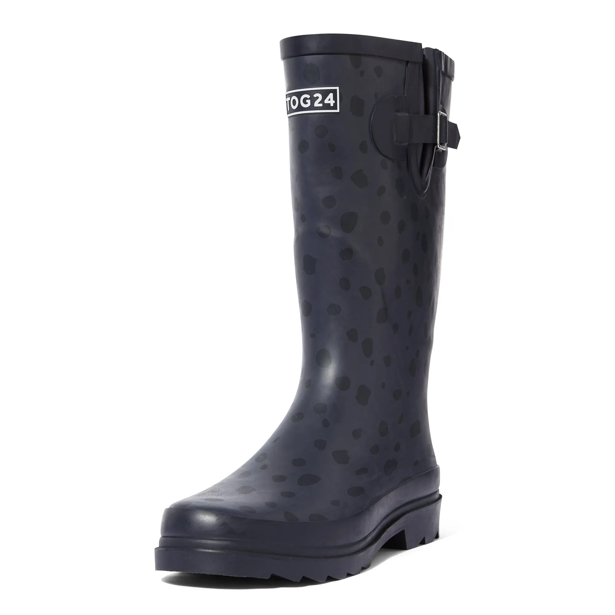 Splash Womens Wellies - Washed Blue Dalmation