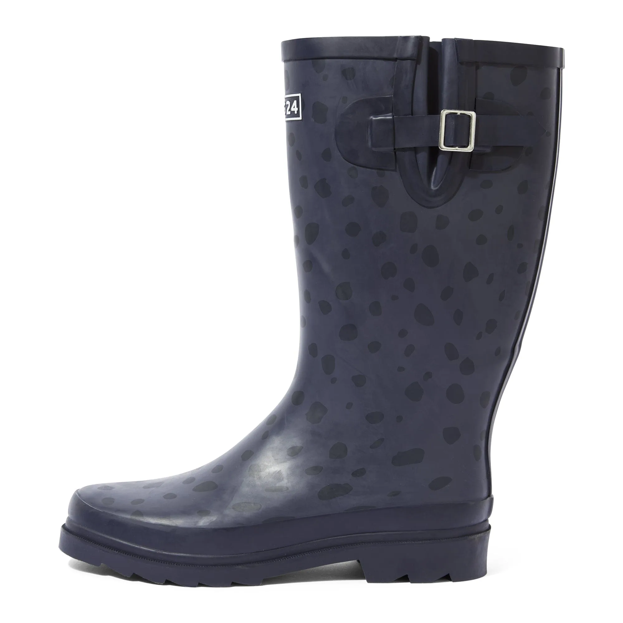 Splash Womens Wellies - Washed Blue Dalmation