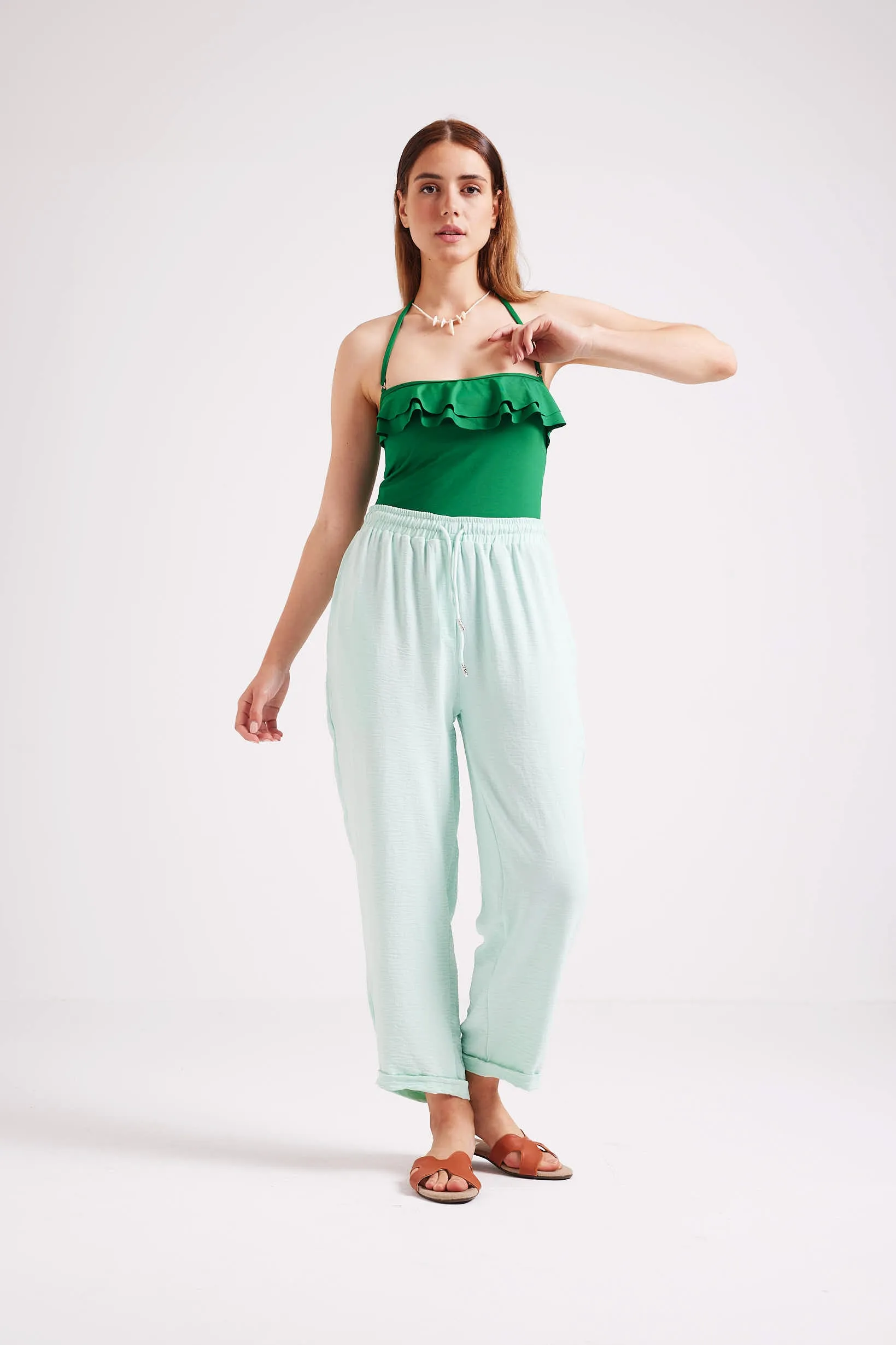 STAY CHILL PANTS - GREEN