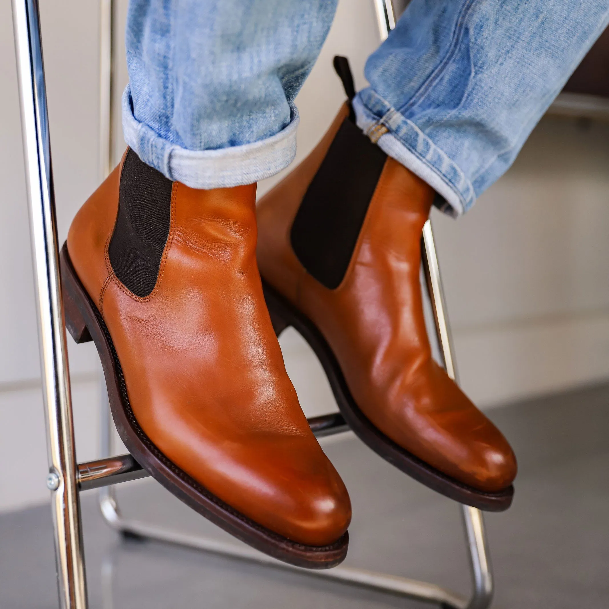 Tangier Dark Cognac Chambers Chelsea Boot