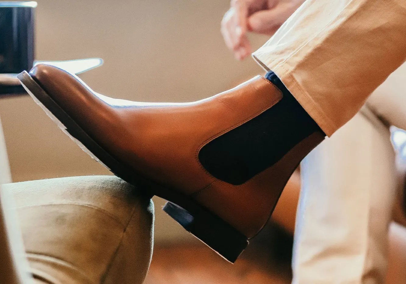 Tangier Dark Cognac Chambers Chelsea Boot