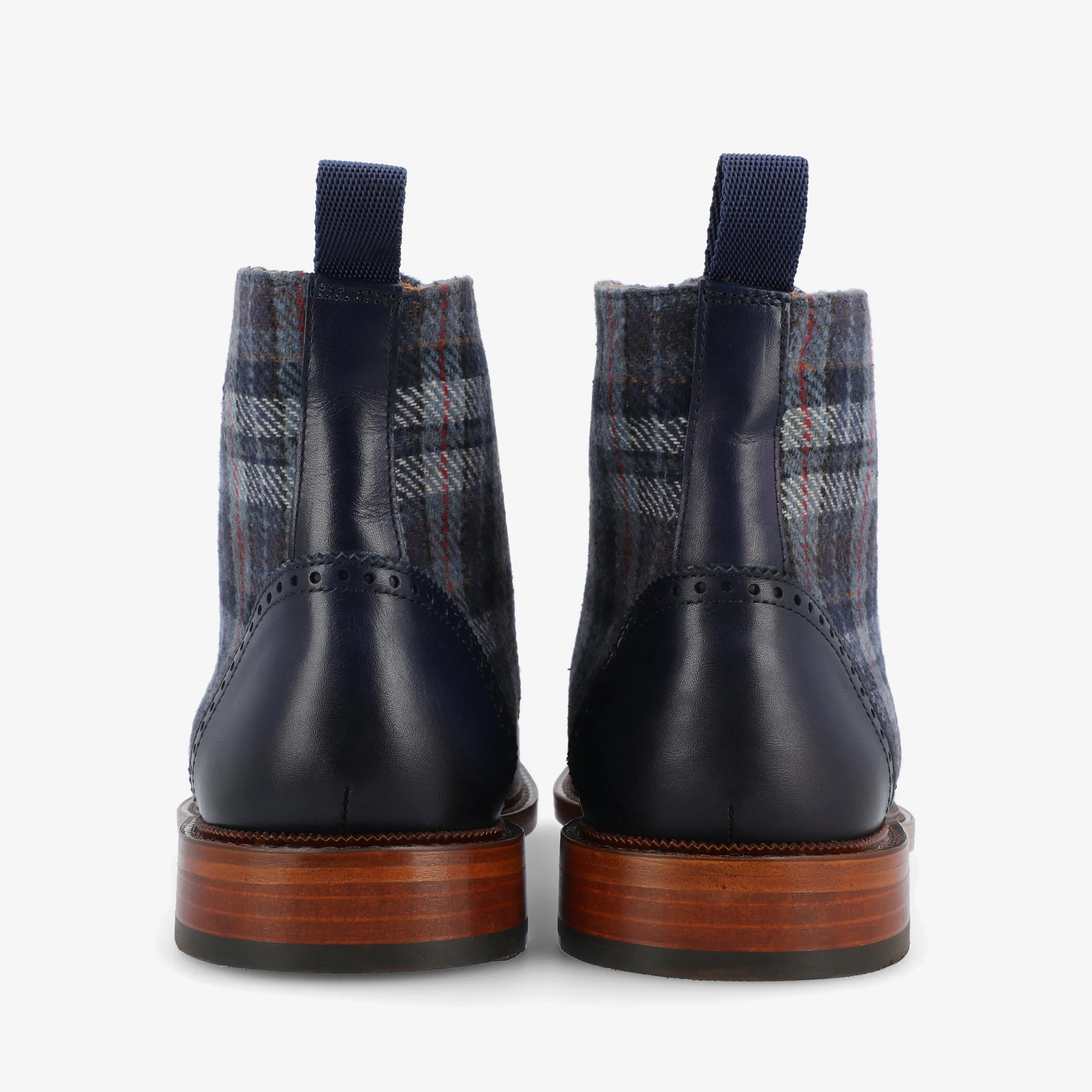 The Hamilton Boot in Blue Plaid (Last Chance, Final Sale)