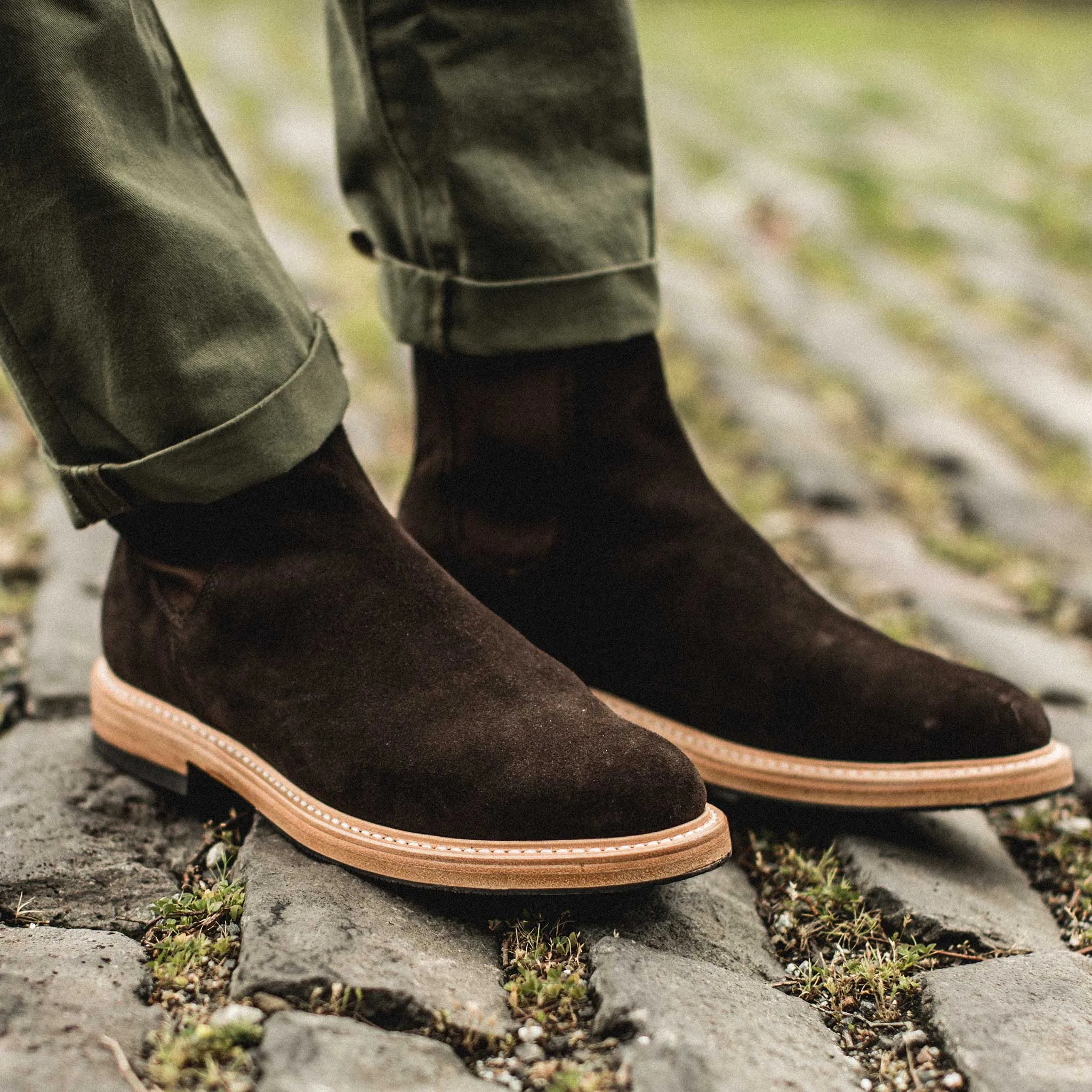 The Ranch Boot in Weatherproof Chocolate Suede