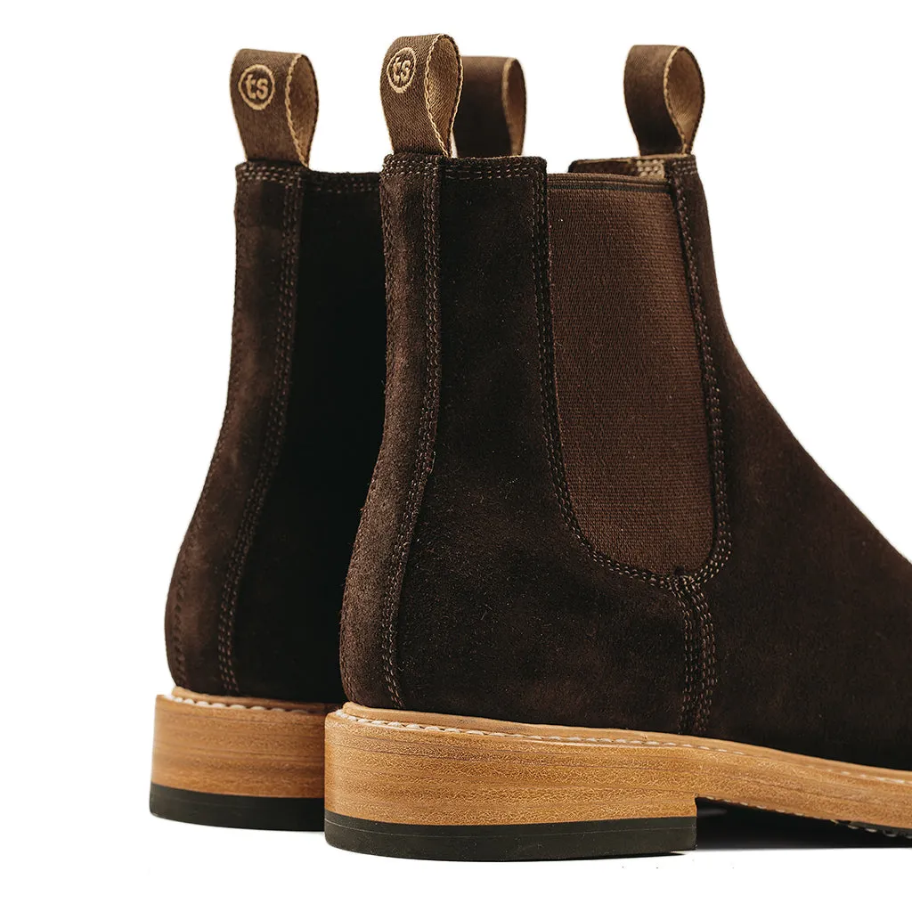 The Ranch Boot in Weatherproof Chocolate Suede