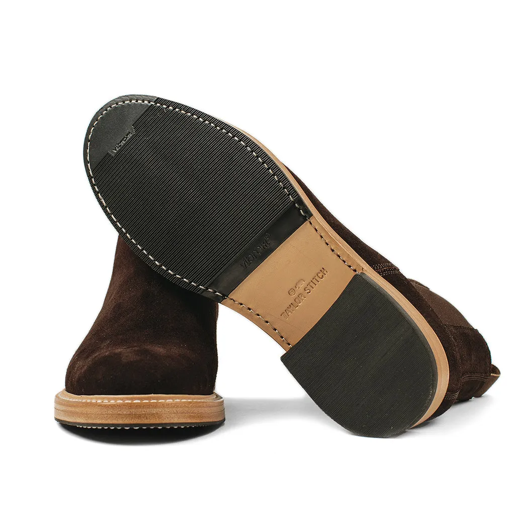 The Ranch Boot in Weatherproof Chocolate Suede