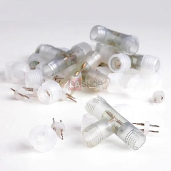 TheLAShop 10pcs 1/2 2 Wire T Compression Connector for Rope Light