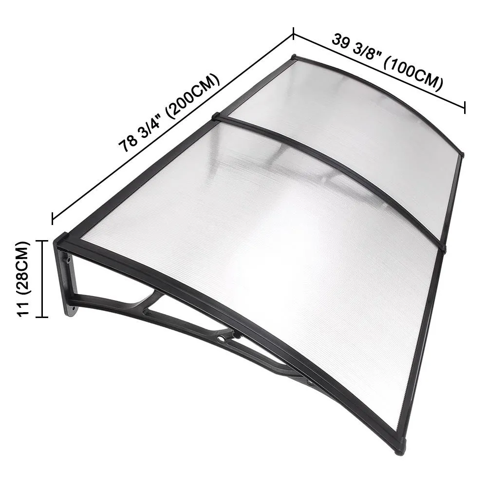 TheLAShop 6.5ft Awning Canopy Window Door Polycarbonate