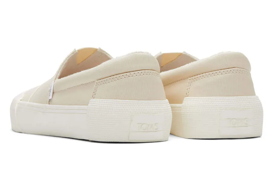 TOMS Womens Alpargata Fenix Slip On Trainers - Beige Matte