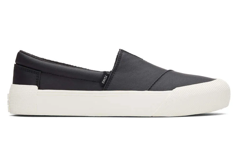 TOMS Womens Alpargata Fenix Slip On Trainers - Black Matte