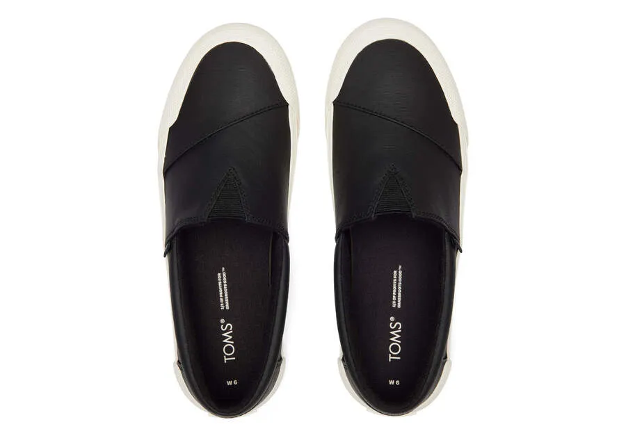 TOMS Womens Alpargata Fenix Slip On Trainers - Black Matte