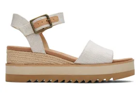 TOMS Womens Diana Wide Width Wedge Sandal - Natural