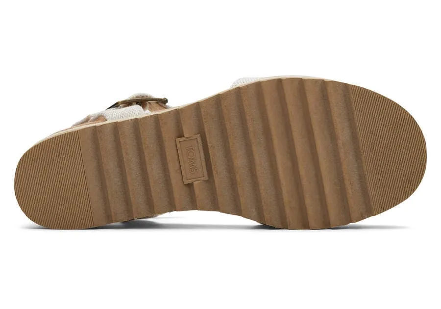 TOMS Womens Diana Wide Width Wedge Sandal - Natural