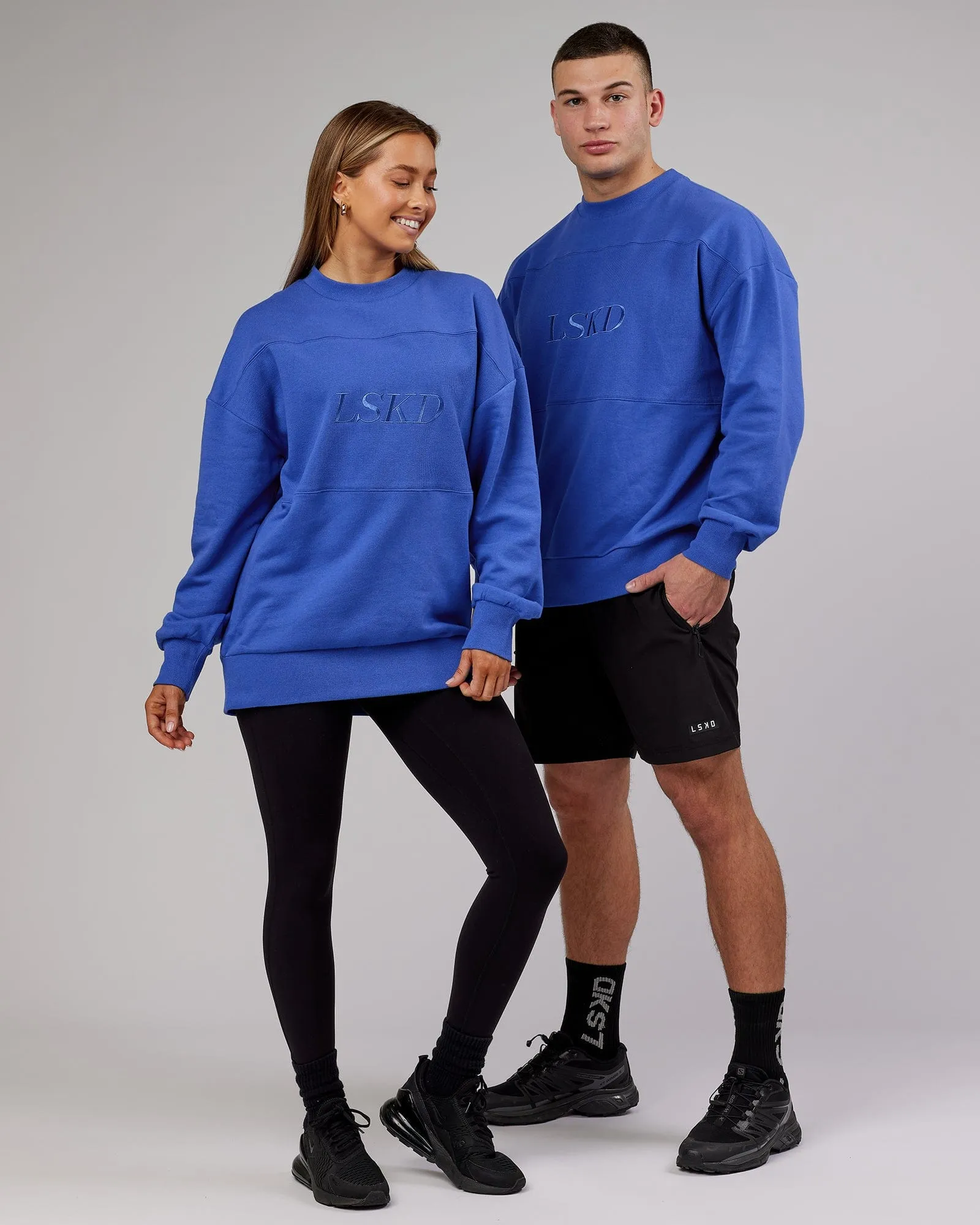 Unisex Off Duty Sweater Oversize - Power-Cobalt