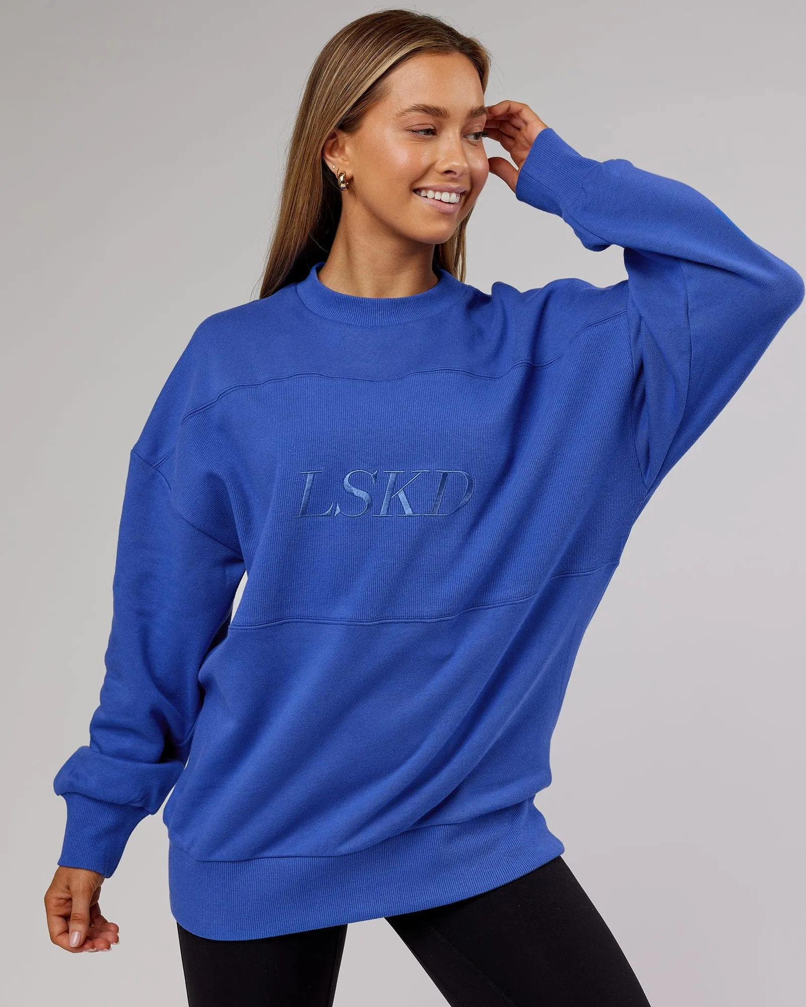 Unisex Off Duty Sweater Oversize - Power-Cobalt