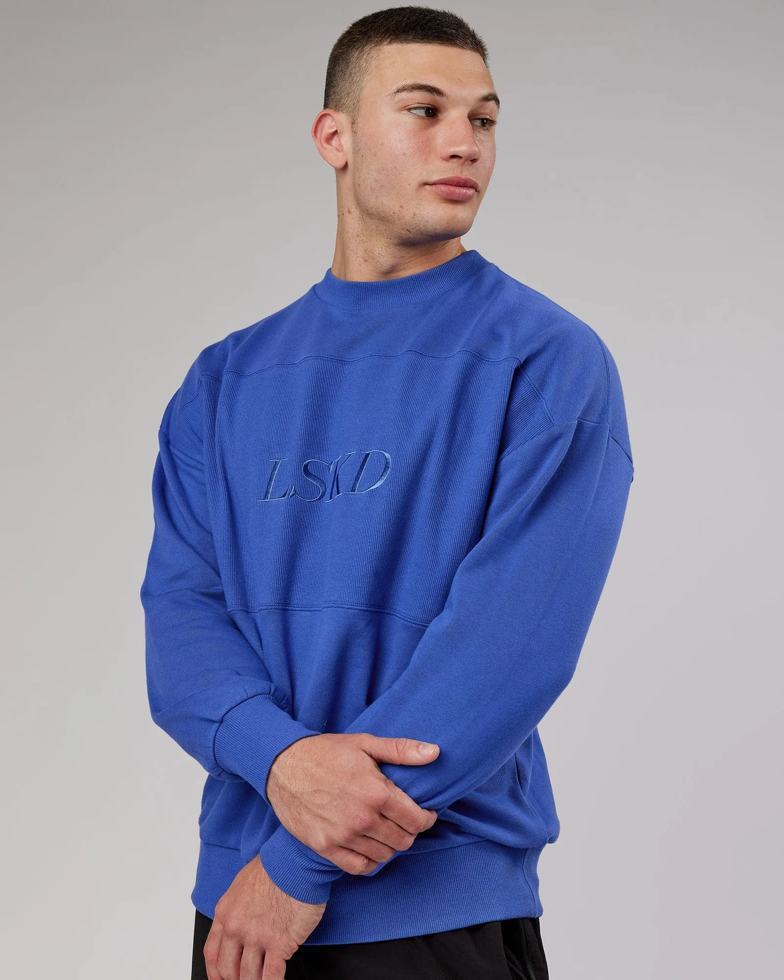 Unisex Off Duty Sweater Oversize - Power-Cobalt