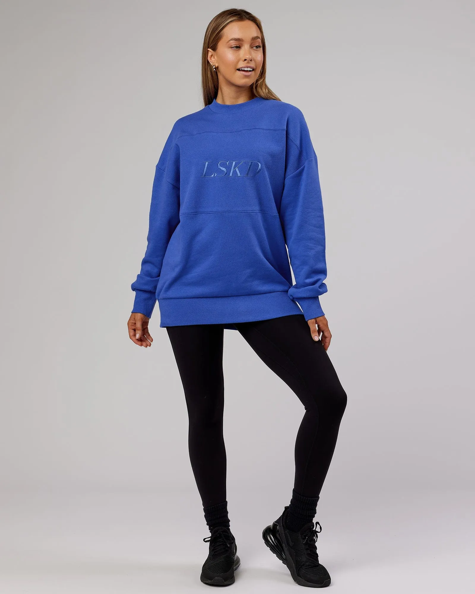 Unisex Off Duty Sweater Oversize - Power-Cobalt