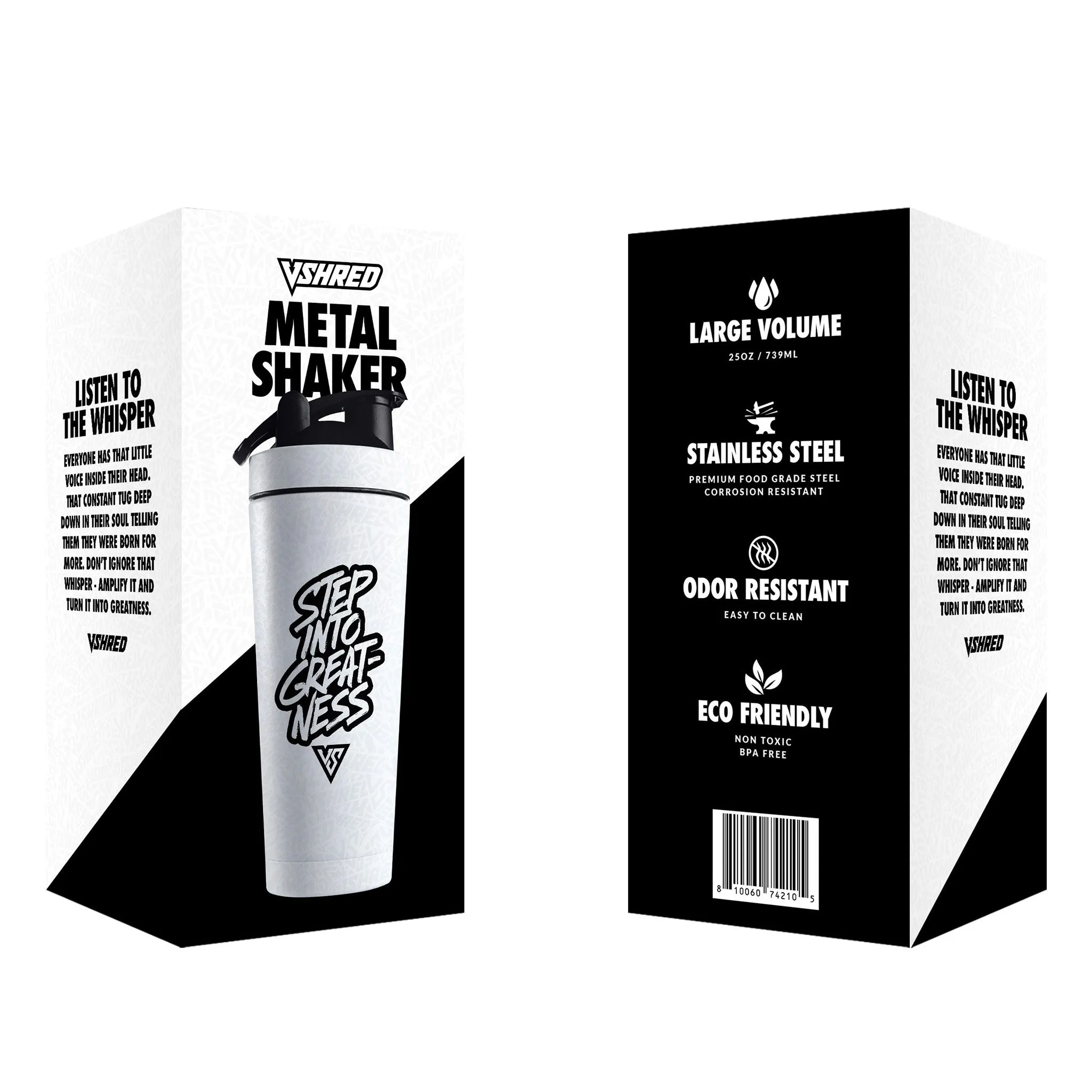 V SHRED® LIMITED EDITION 25oz STAINLESS STEEL SHAKER BOTTLE