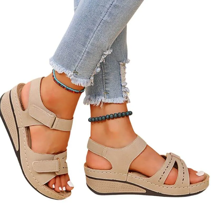 Veronica Soft Bottom Wedge Heels Sandals