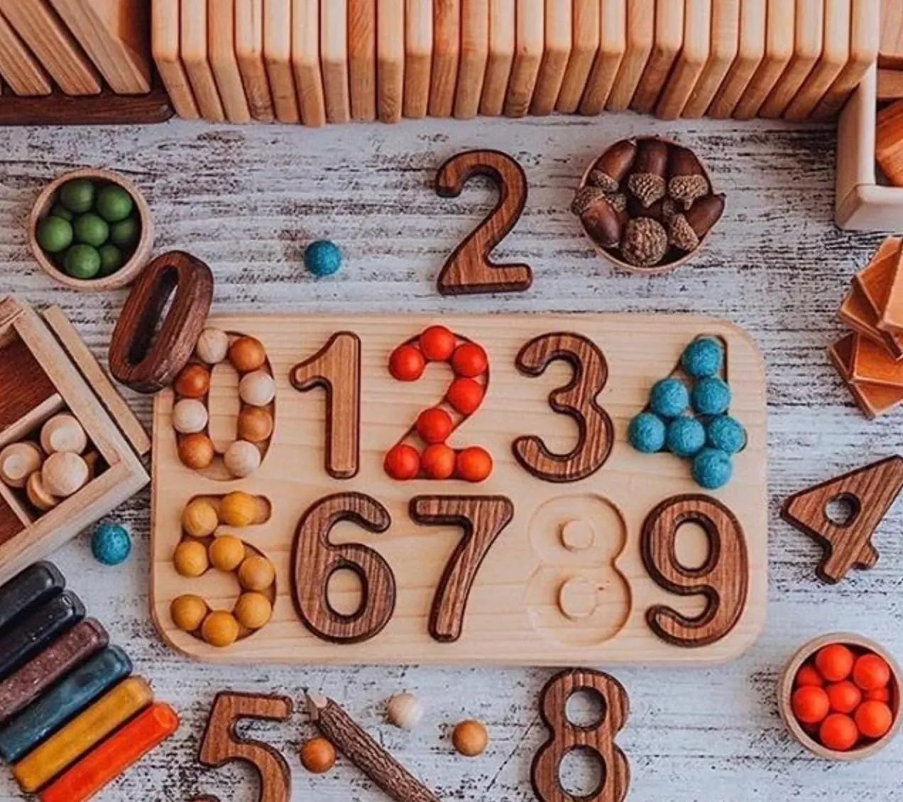 Wooden Number Puzzle